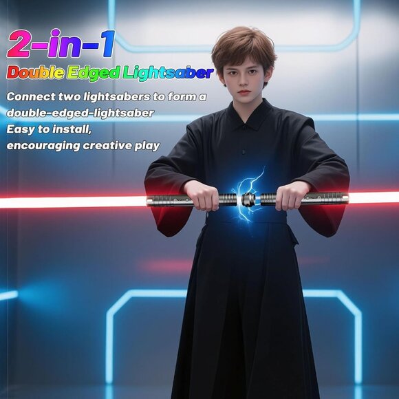 Lightsabers 2 Pack with Metal Hilt - Picture 5 of 8